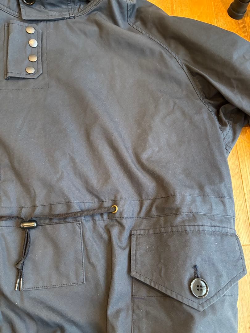 WAIPER.inc ロイヤルネイビーベンタイルスモックパーカー