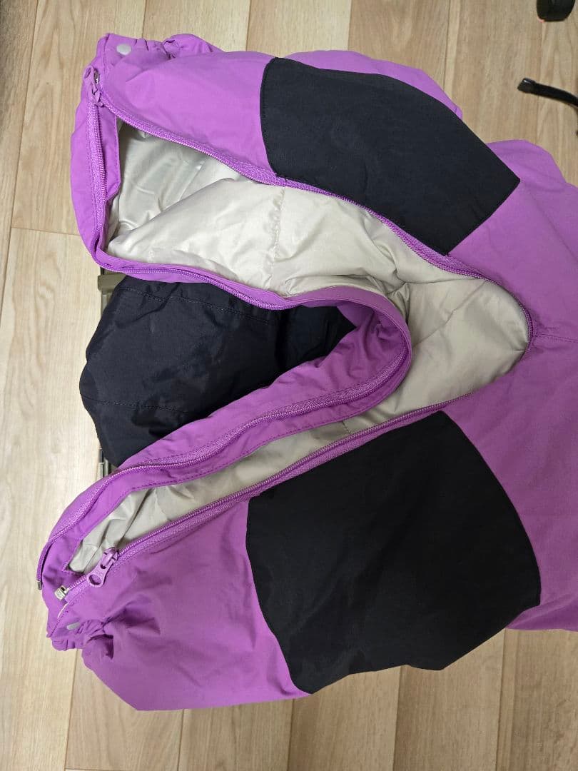 に*ろ様 ノースフェイス キッズスキーウェア　パープル　90CM　NSJ6191