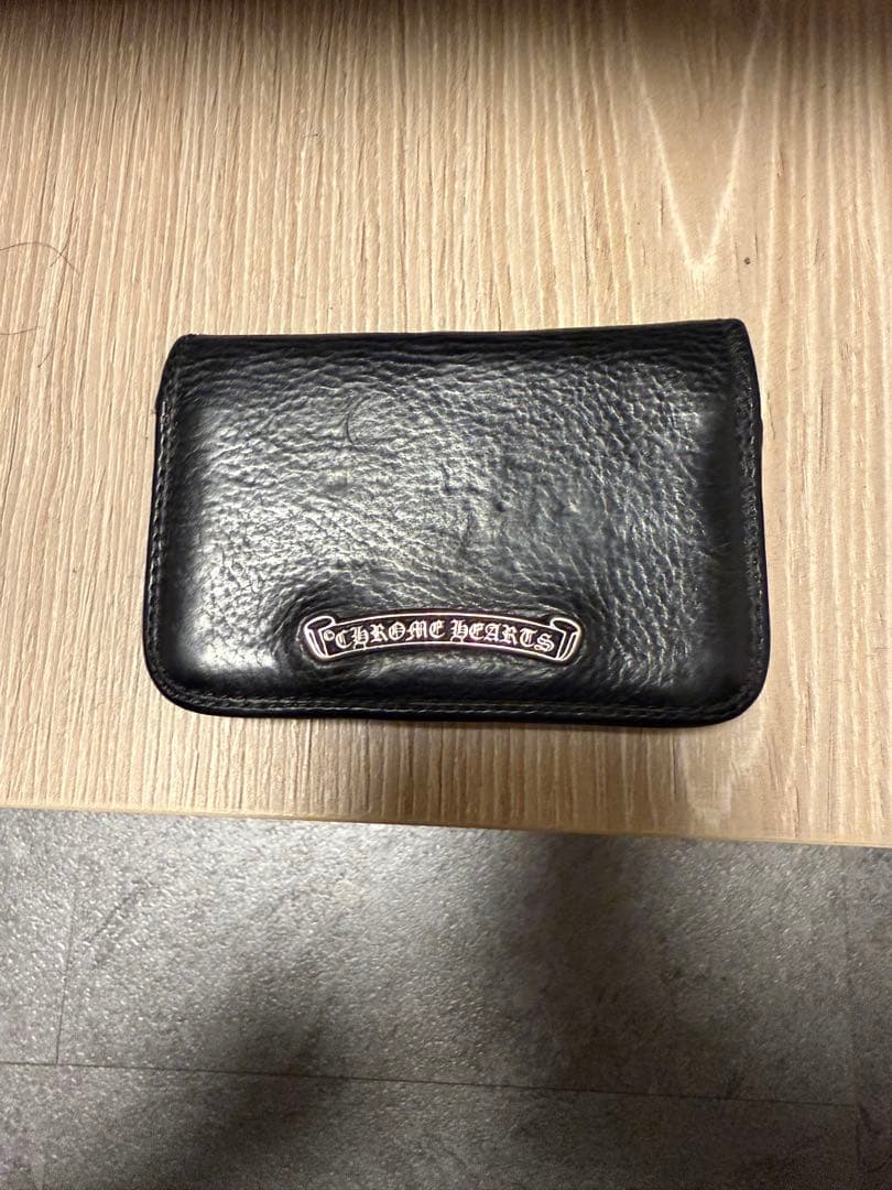 CHROME HEARTS 名刺入れ 黒 レザー