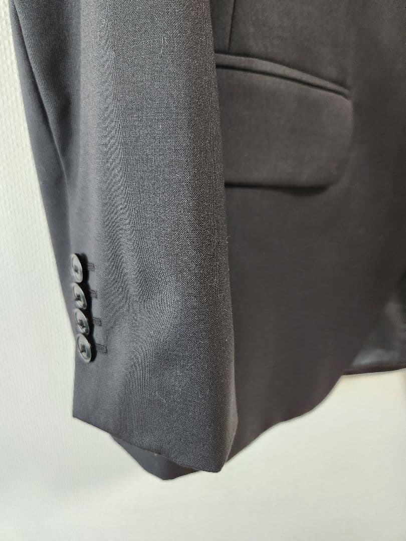 LARDINI ウールスーツ ブラック 46　ロロ・ピアーナ