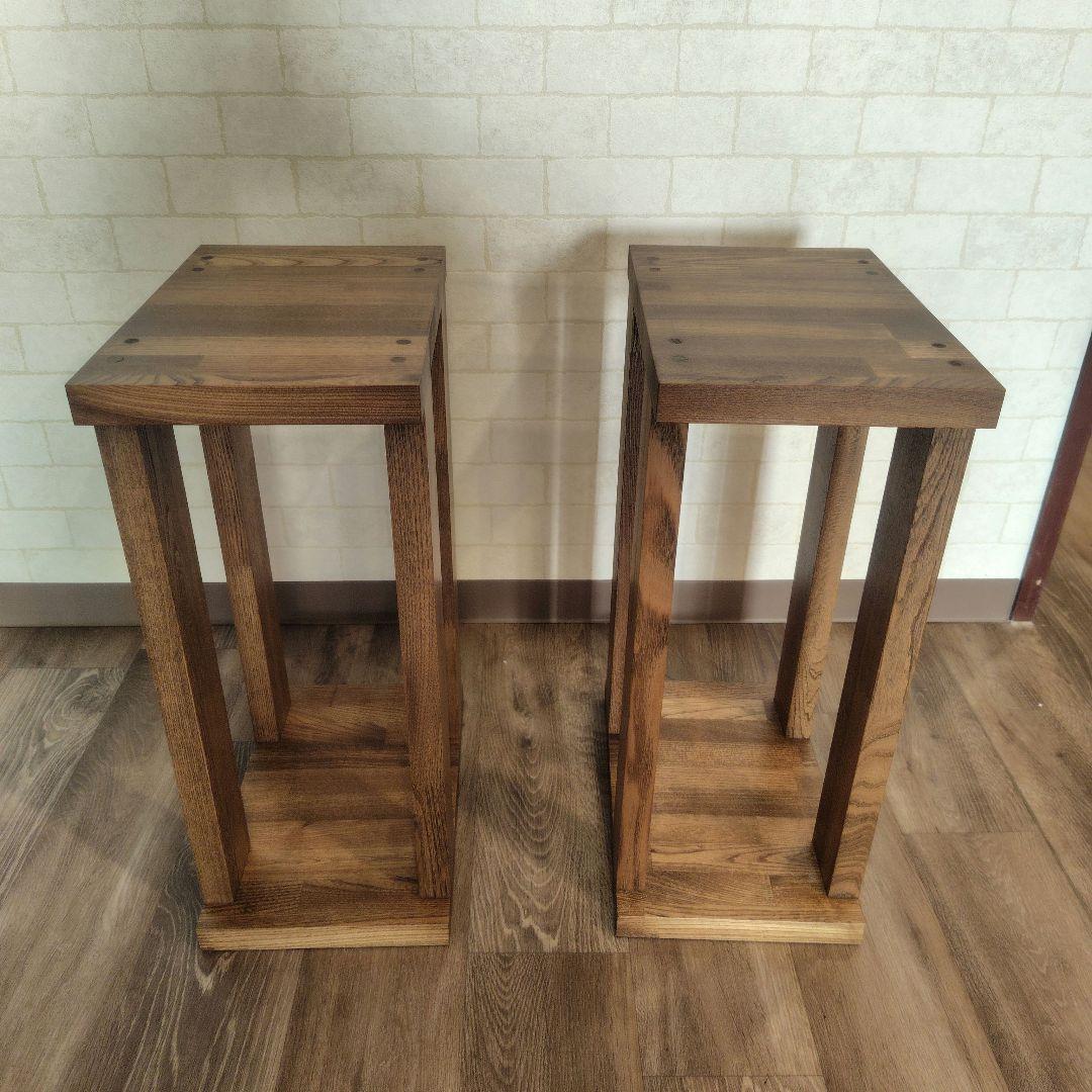 木製 スピーカースタンド (2脚) 高490mm×幅200mm×奥行295mm