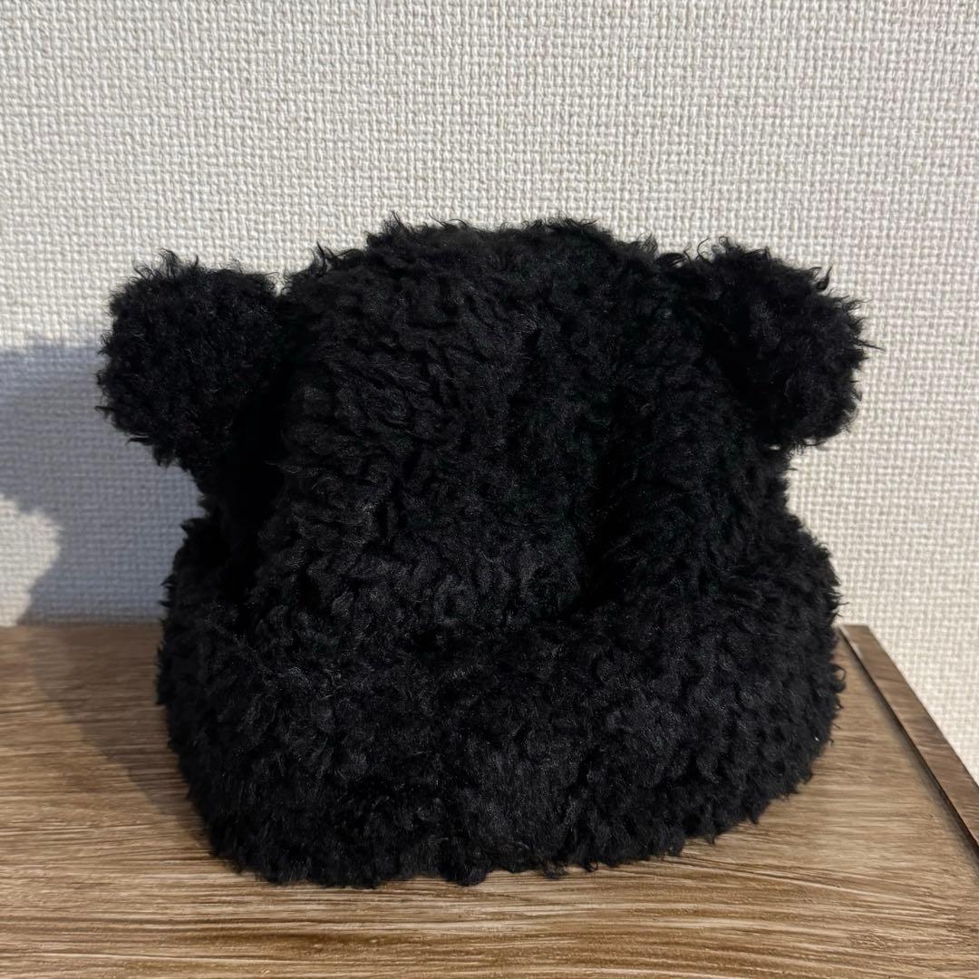 帽子 bear beanie BASICKS black S