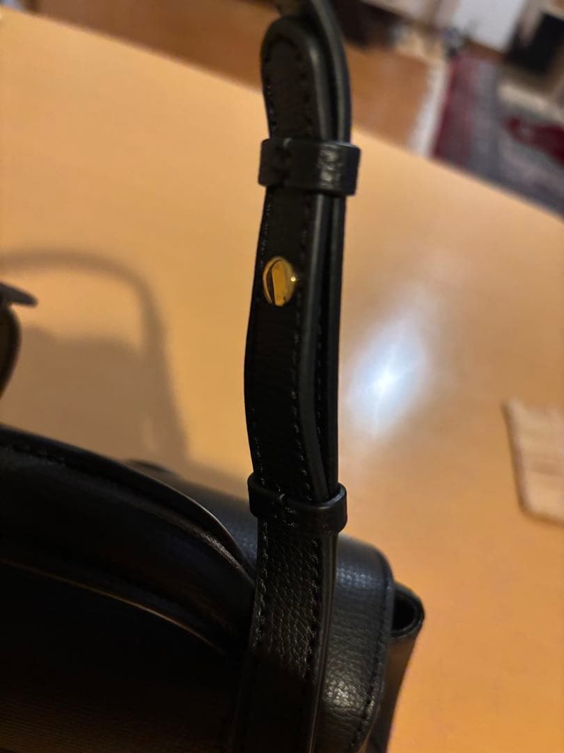 最終お値下げ！POLENE 黒 レザー ミニバッグお値下げ