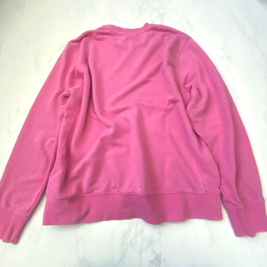 NIKE ナイキ スウェット 古着　ピンク 刺繍ロゴ ワンポイント トレーナー