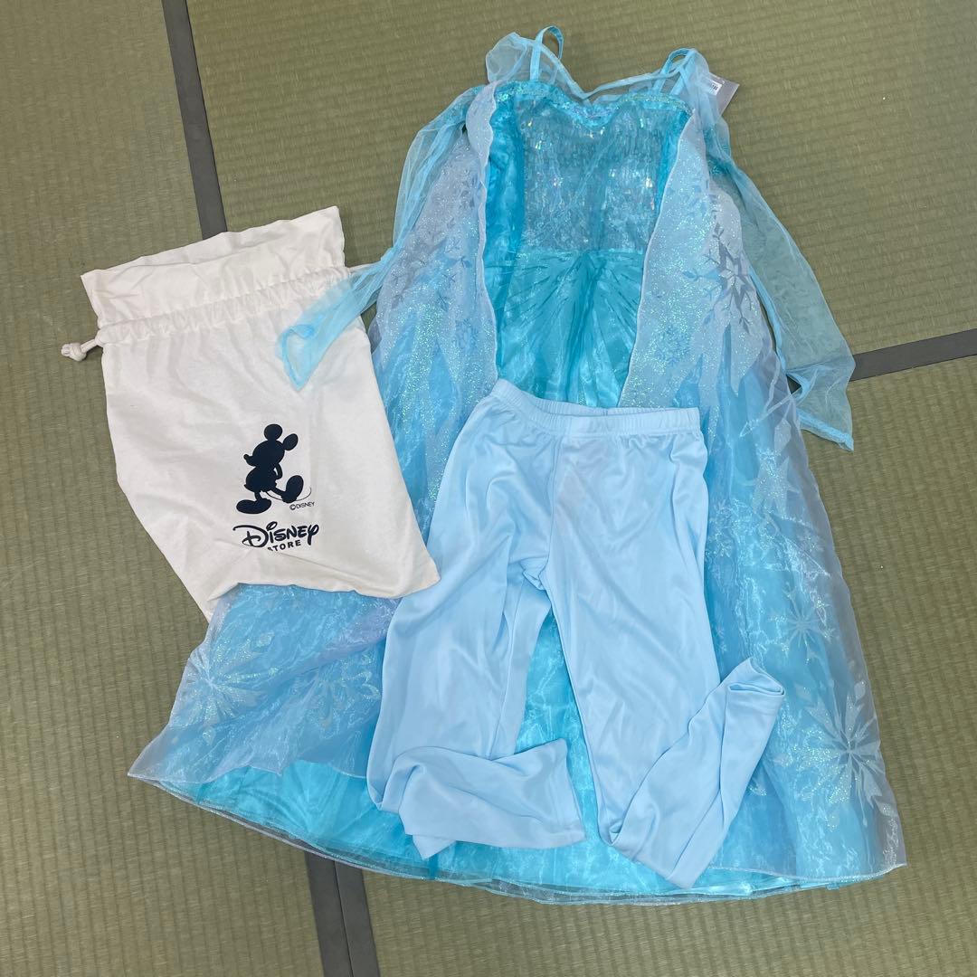新品　Disney エルサ ドレス 水色 レギンス付き