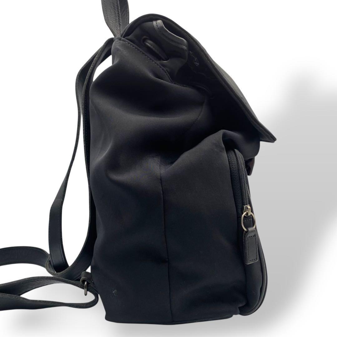 美品 COACH コーチ メンズ リュック バックパック 大容量 レザー 黒