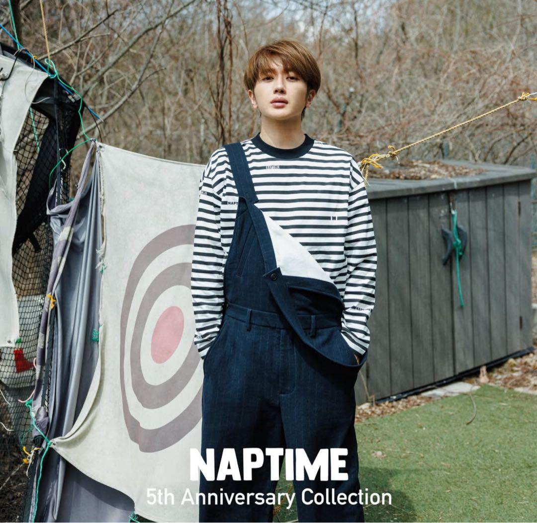 【新品】NissyNaptime.ボーダーロングT(ブラックL)