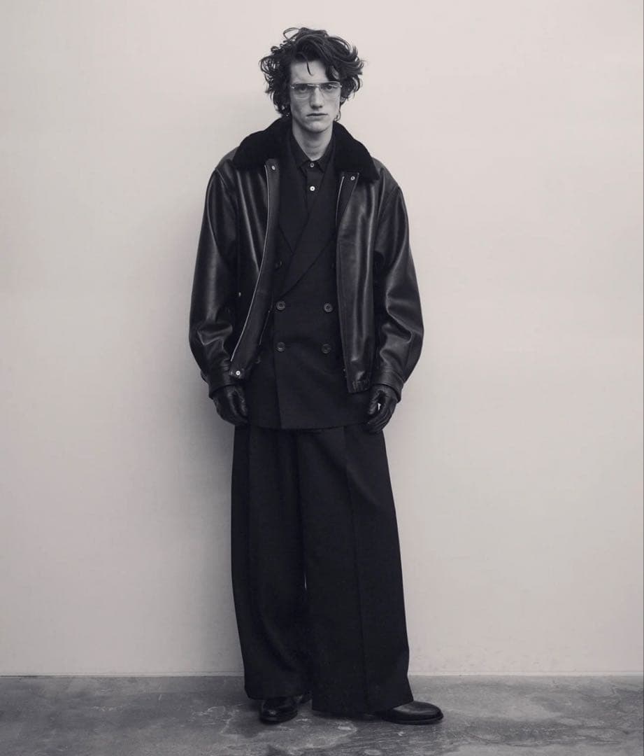 美品｜25AW 定番90/2ダブルジャケット 黒 ssstein