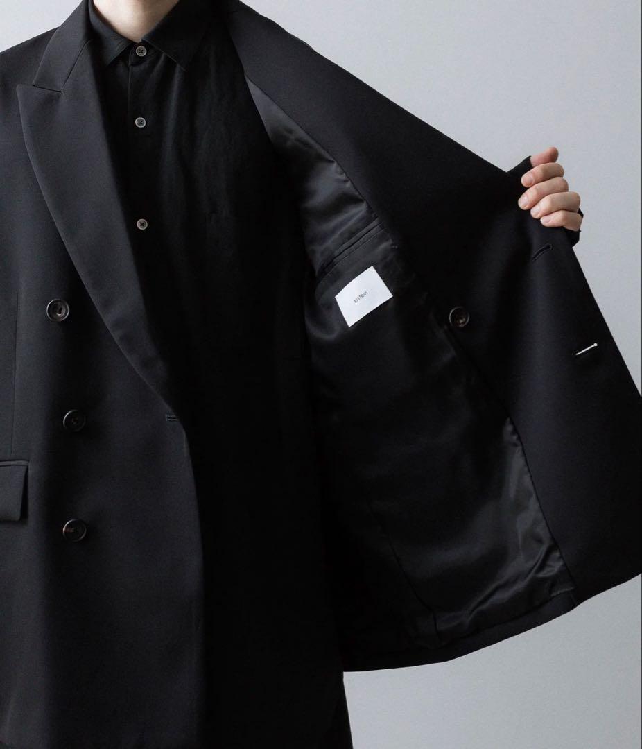 美品｜25AW 定番90/2ダブルジャケット 黒 ssstein