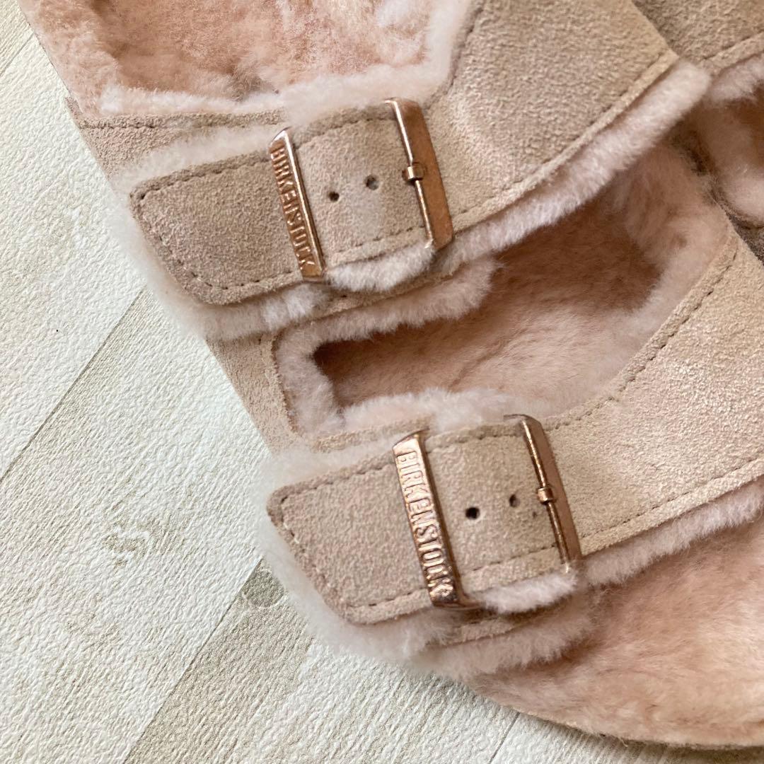 新品 27㎝ BIRKENSTOCK ベージュ サンダル 42 アリゾナ ボア