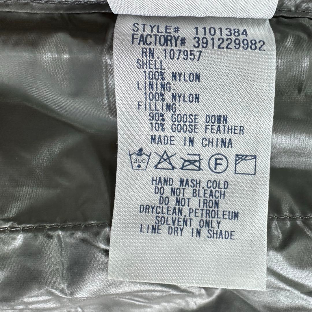 モンベル U.L.ダウンガイドパーカ メンズ Lサイズ グリーン ドローコード有