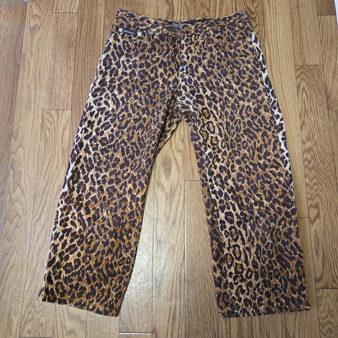 D&G ヒョウ柄ジーンズ 26/40