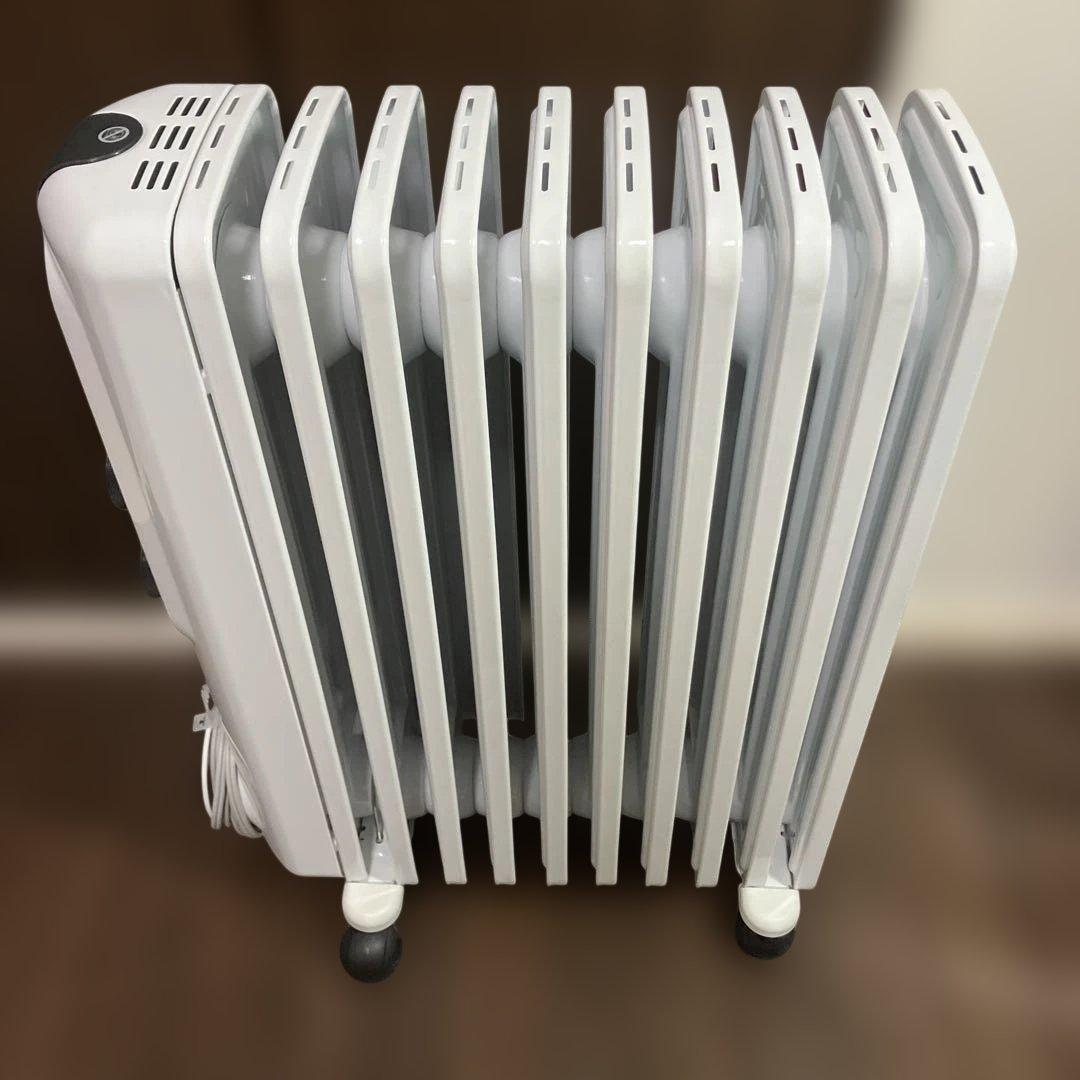 デロンギ　RHJ35M1015-BK エコモード付きオイルヒーター ホワイト