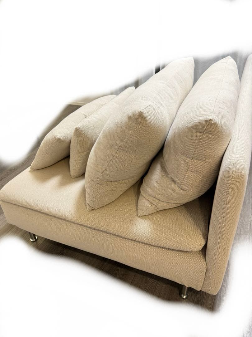 SÖDERHAMN 3人掛けソファ フリドゥナライトベージュ