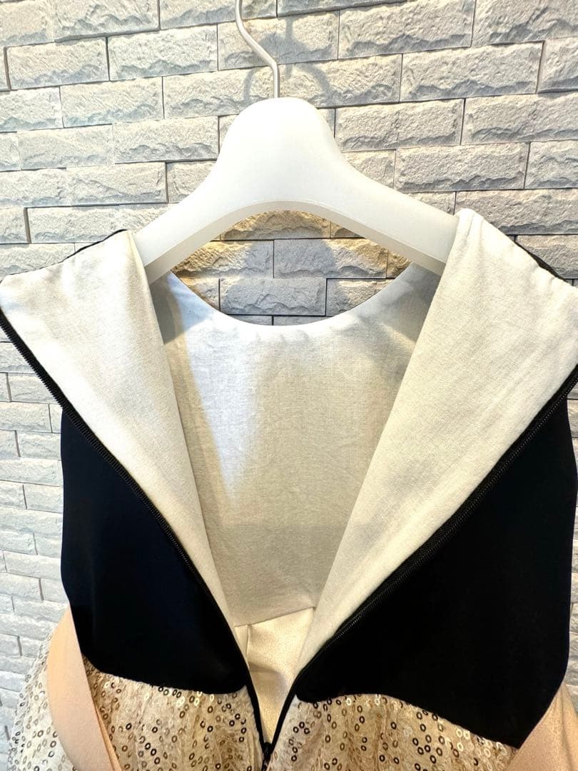 Drescco ドレスコ　ゴールドスパンコール レースドレス 120 フォーマル