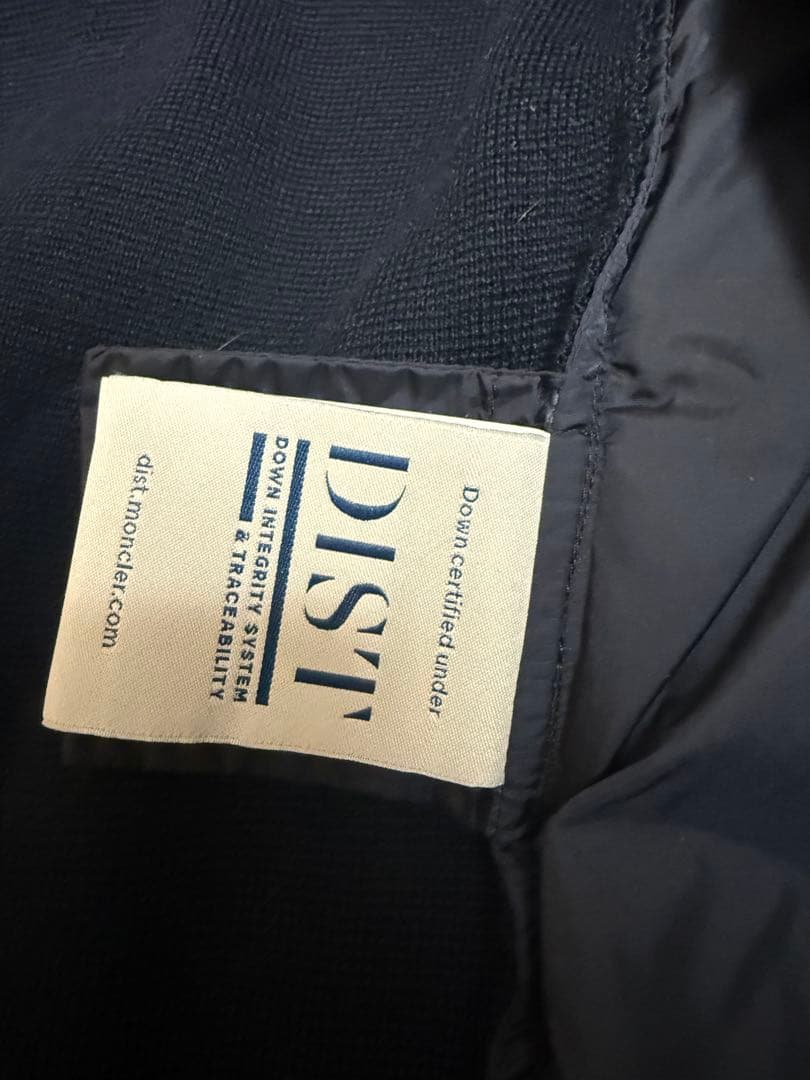 MONCLER ネイビー ニットダウン　L　ハイブリッド