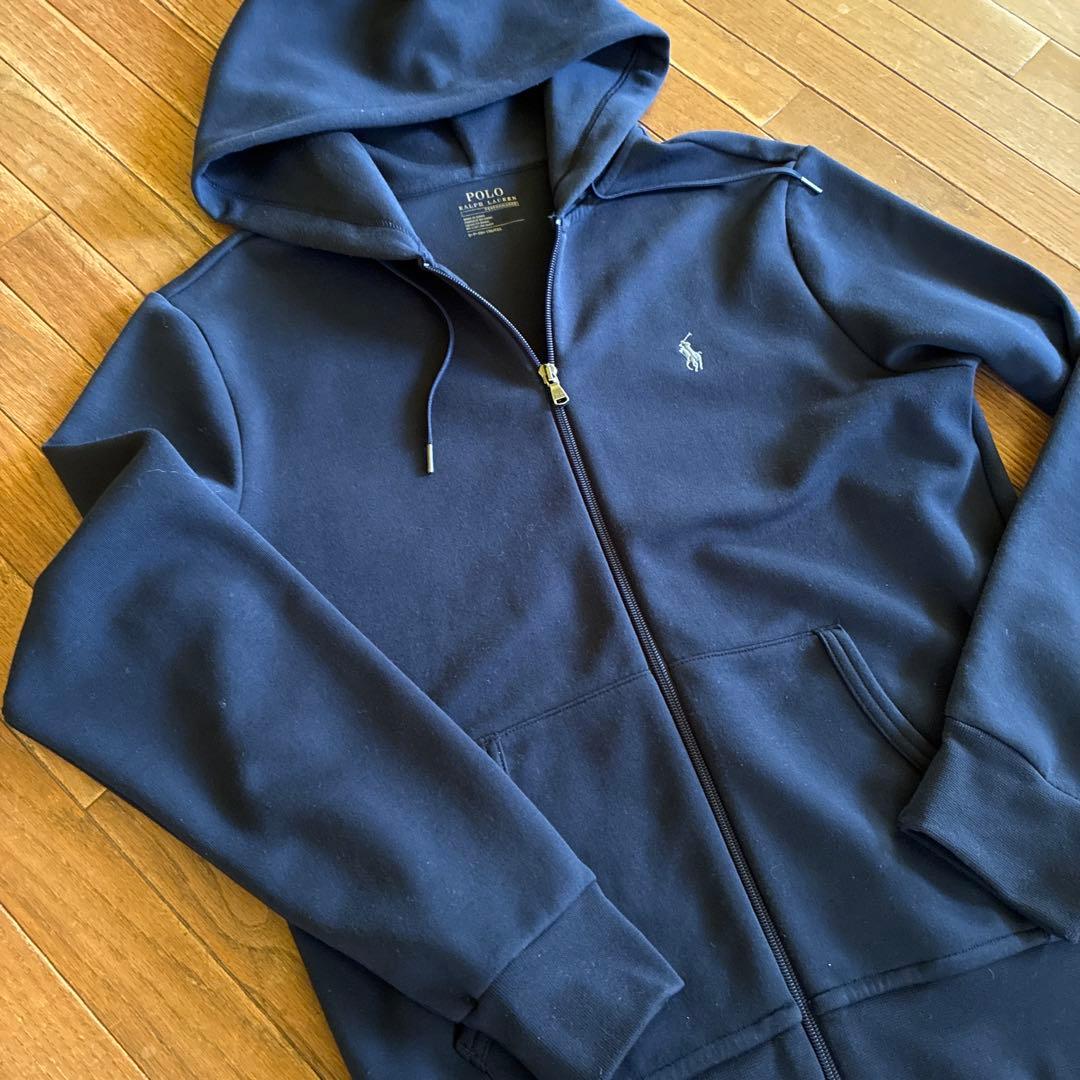 新品未使用POLOネイビー フルジッパーパーカー