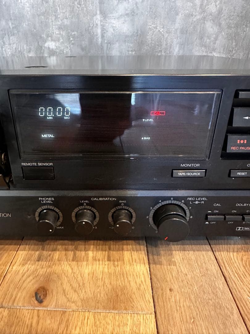 A&D カセットデッキ ブラック