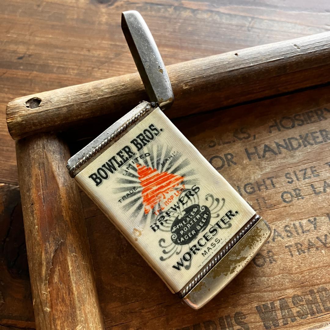 USA広告入マッチケース／1900年代初頭／Antique／無骨