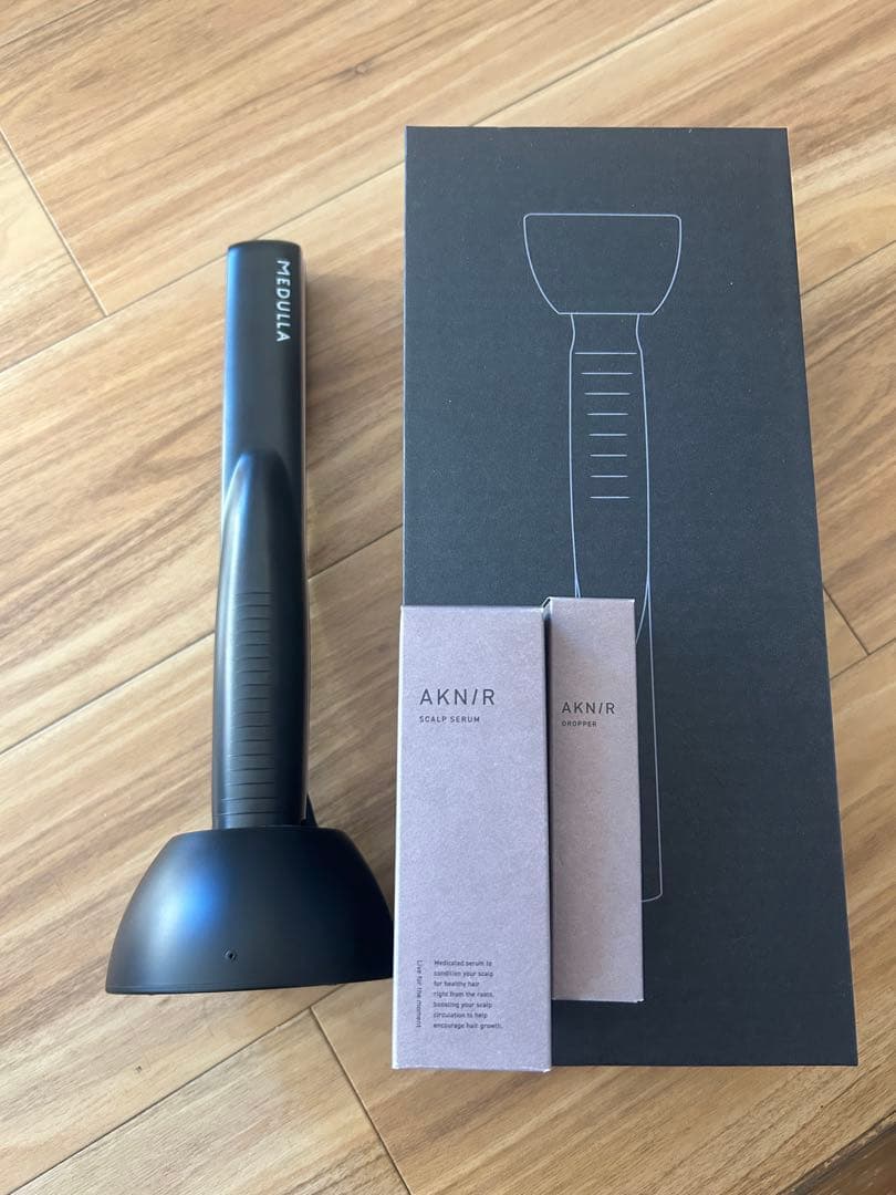 MEDULLA超音波アイロンおまけAKNIR ヘアスカルプセラム付