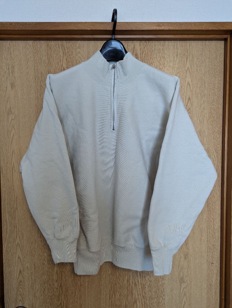 Workers ワーカーズ ハーフジップスウェット ホワイトグレー