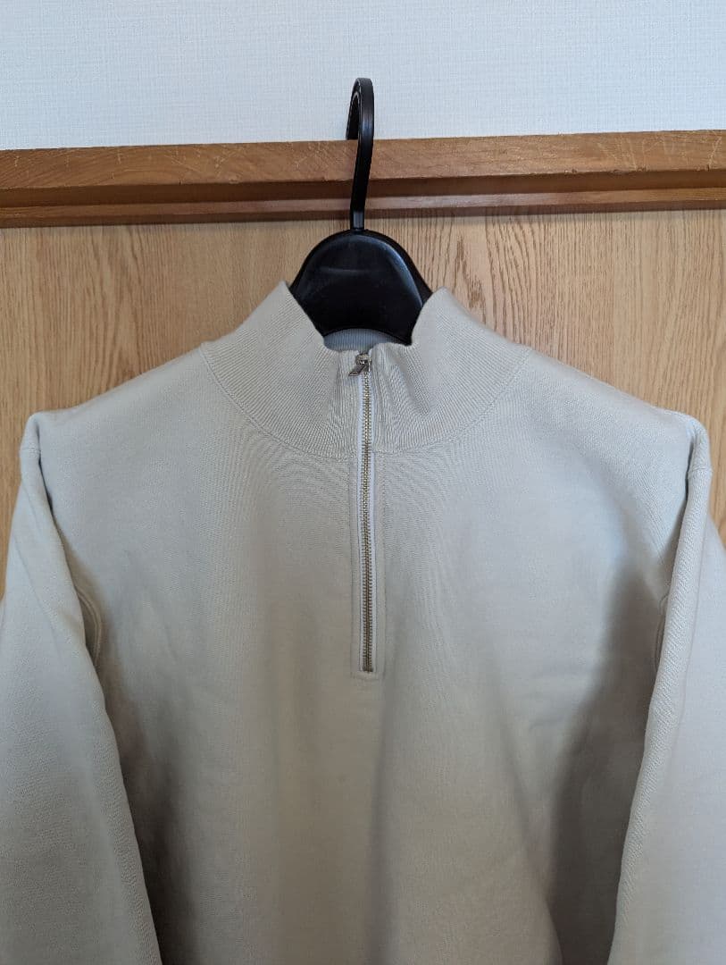 Workers ワーカーズ ハーフジップスウェット ホワイトグレー