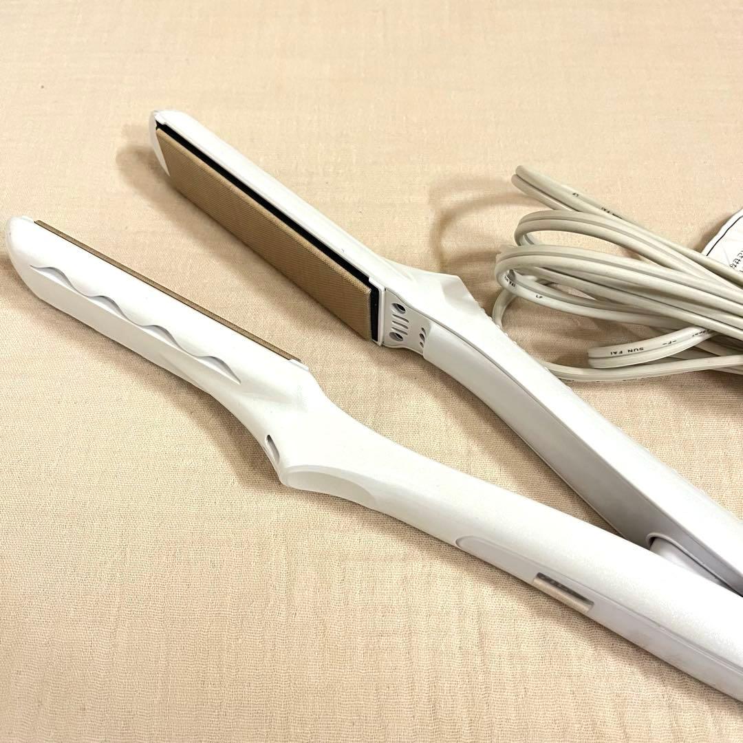 絹女 KINUJO ストレートアイロン ホワイト シルクプレート