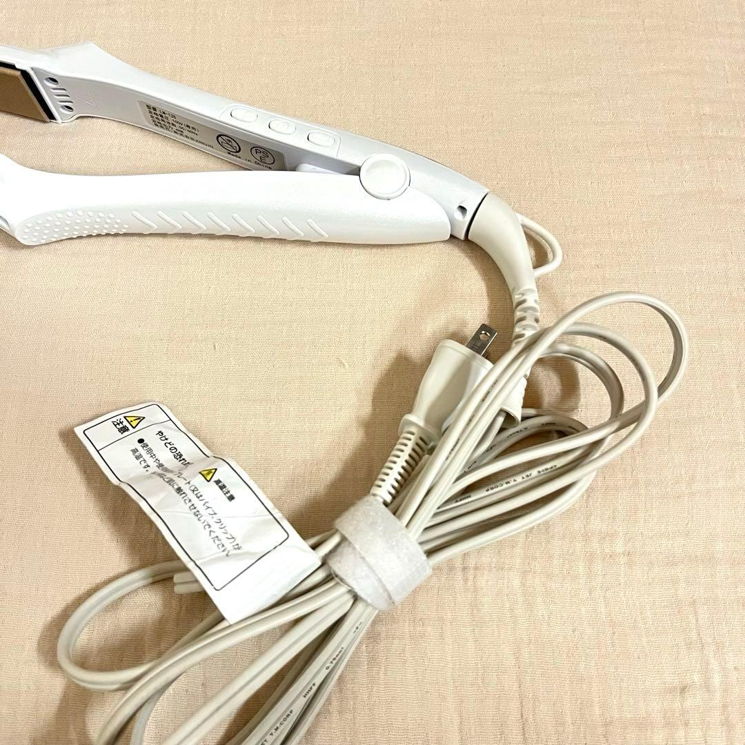 絹女 KINUJO ストレートアイロン ホワイト シルクプレート