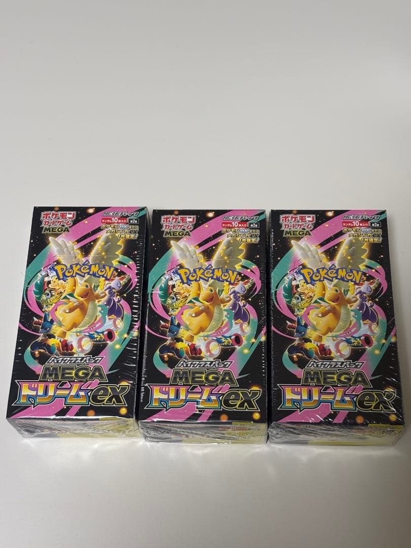 ポケモンカード MEGAドリームex シュリンク付き 3box