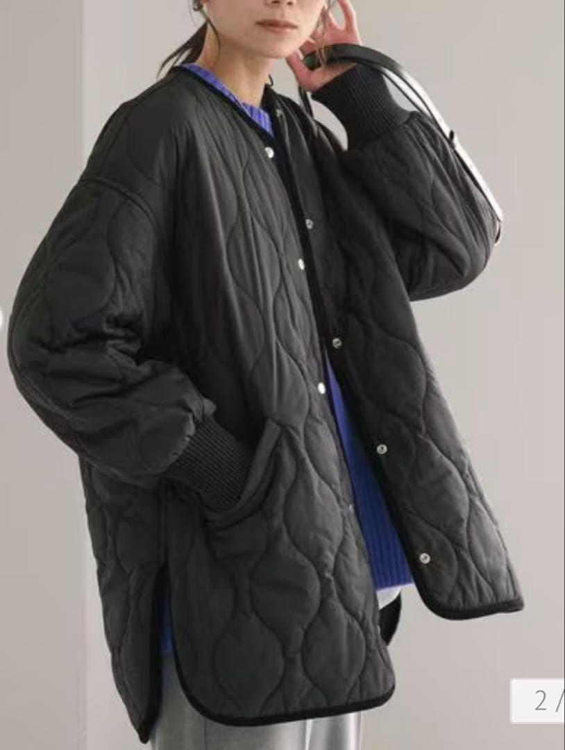 グリーンレーベル　リバーシブルキルティングブルゾン XS-S