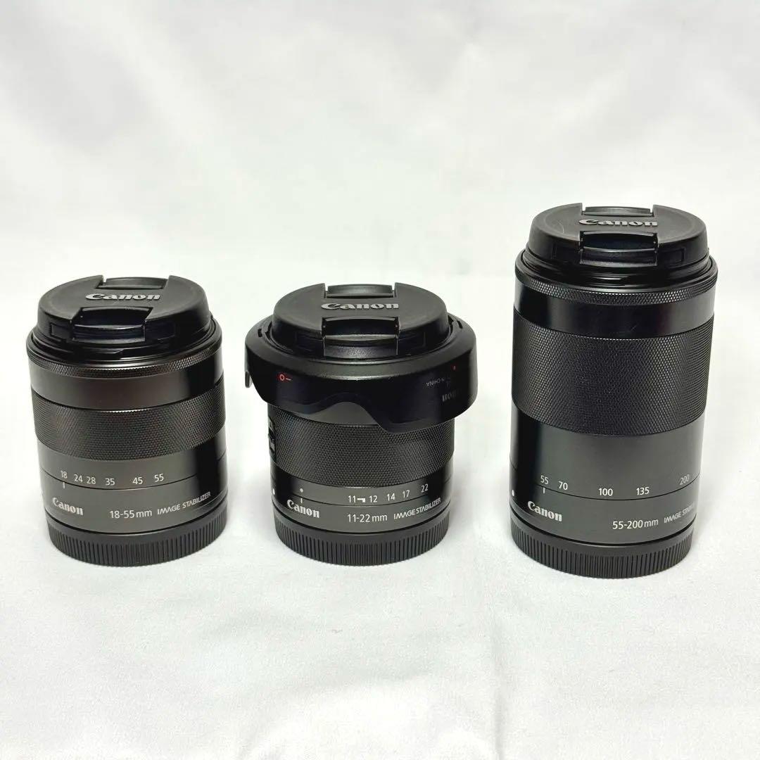 [Canon] EF-M 18-55mm, 11-22mm, 55-200mm他
