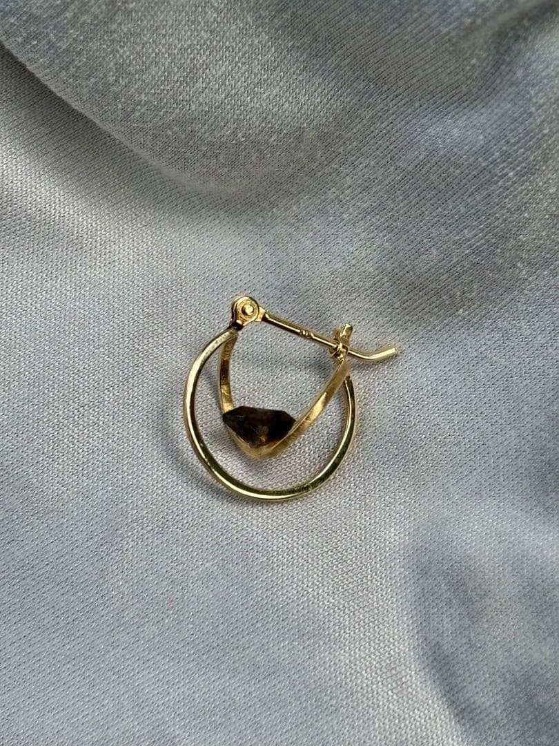 アッシュペー購入19un-neufアンヌフスモーキークォーツピアス