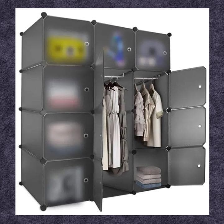 アイデア次第で組合わせ自由自在❤大容量＆大収納❣スタイリッシュ☆ワードローブ