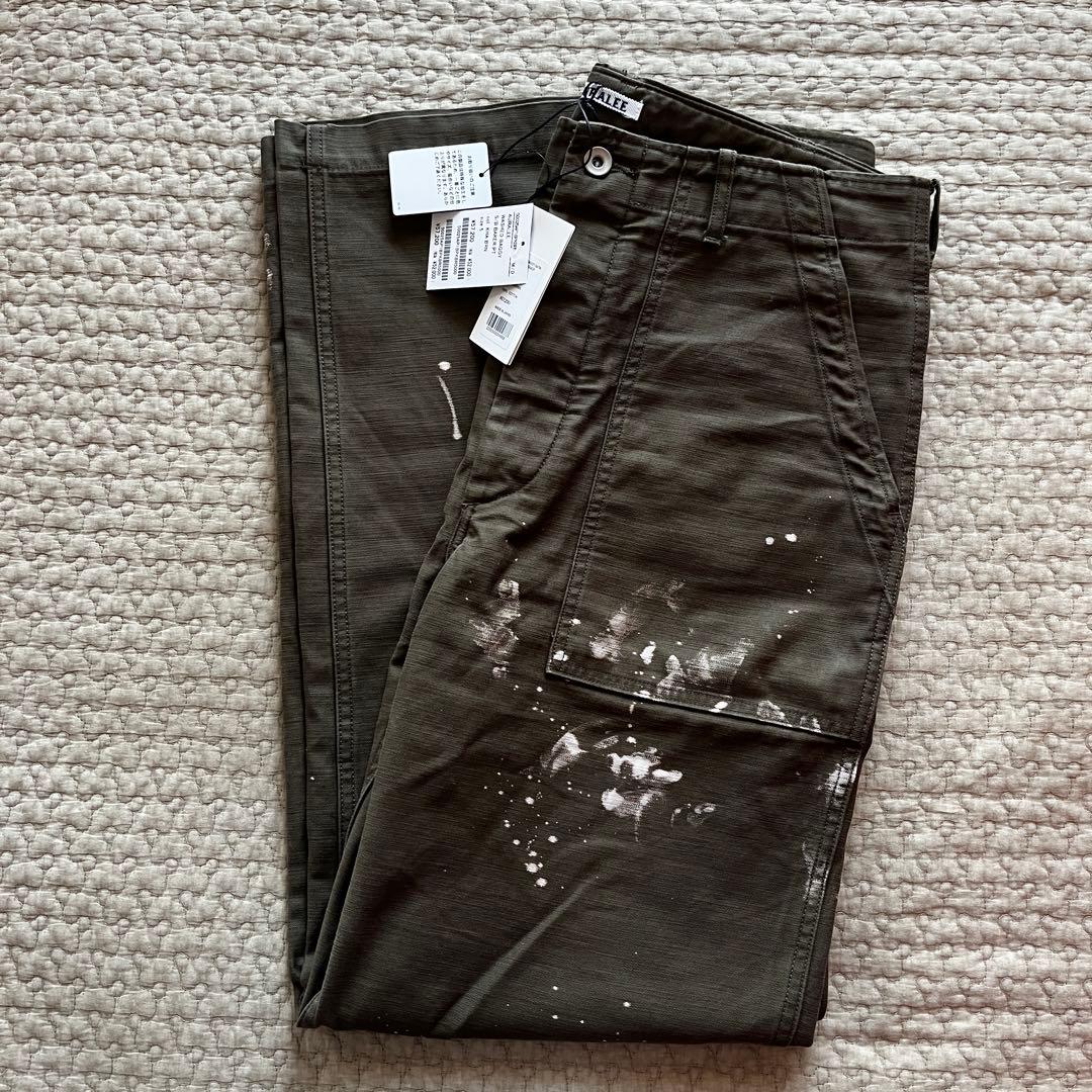 パンツ WASHED BAGGY SATIN BLEACHED BAKER PANTS