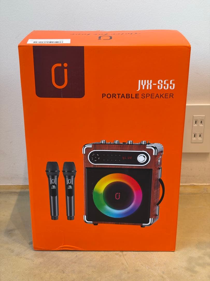 未使用品　ポータブルスピーカー JYX-S55 カラオケ