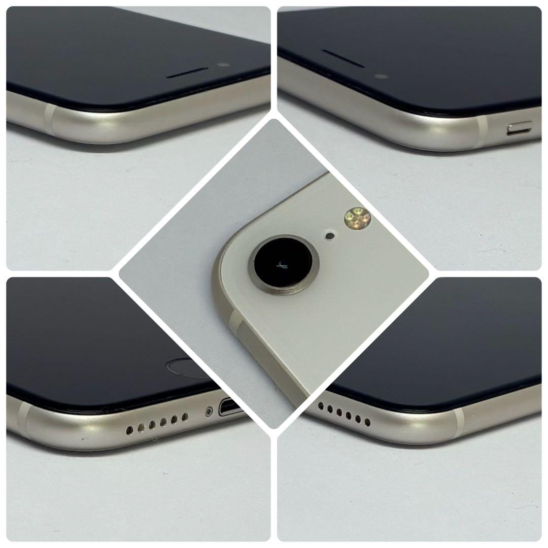 M29美品【電池新品100％表示】iPhone SE3 128GB スターライト