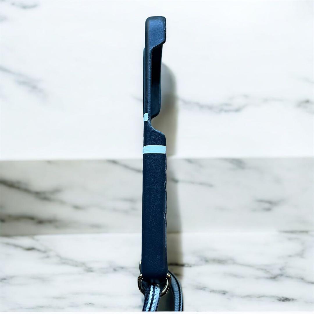 クリスチャンディオール iPhone13Pro ケース ストラップ付 ネイビー