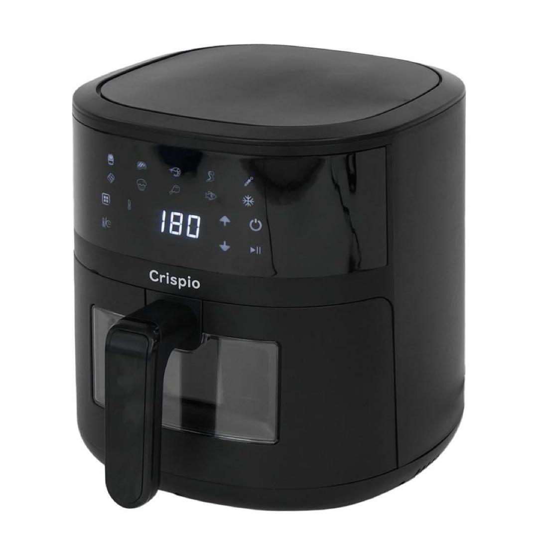 【新品】ノンフライヤー 4.5L 大容量 レシピ本付 電気フライヤー　紙トレー付