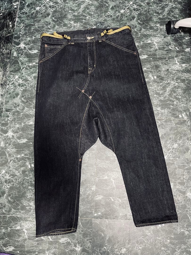 GANRYU ガンリュウ コムデギャルソン デニム サルエル パンツ　Sサイズ