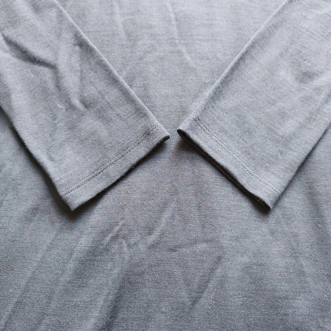 24年♡タグ付✨ベイジ 洗える CALDANA タートルネックロングドレス 紺