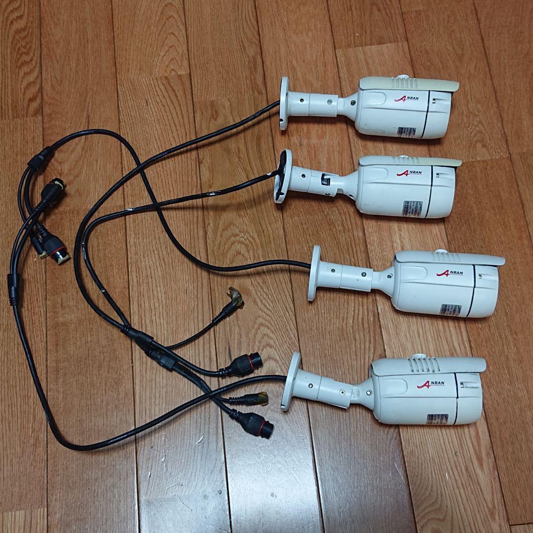 防犯カメラセット 【ジャンク品】 ANRAN NVR POE接続カメラ4台セット