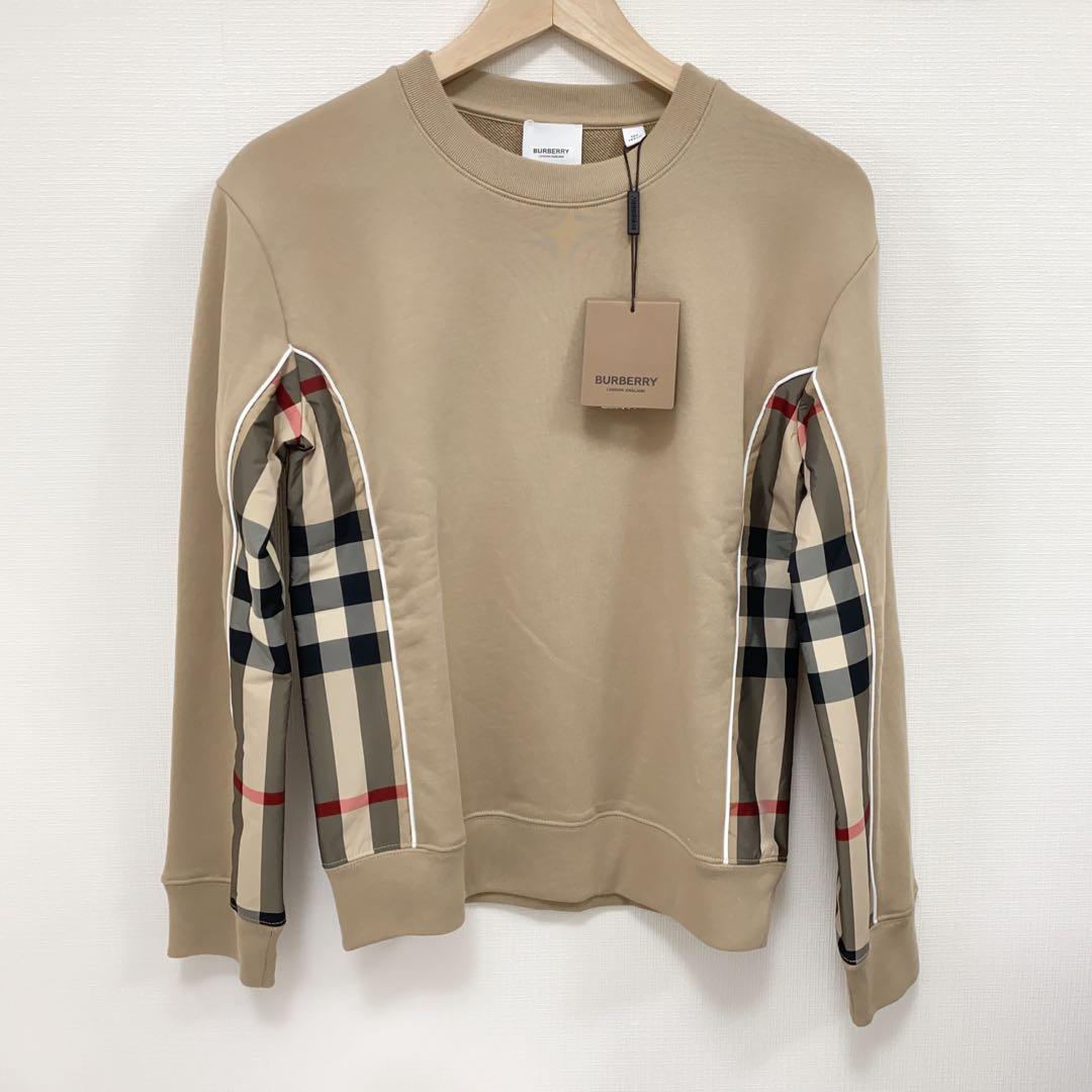 ラスト１【新品】バーバリー キッズ チェック柄 スウェット トレーナー 12Y