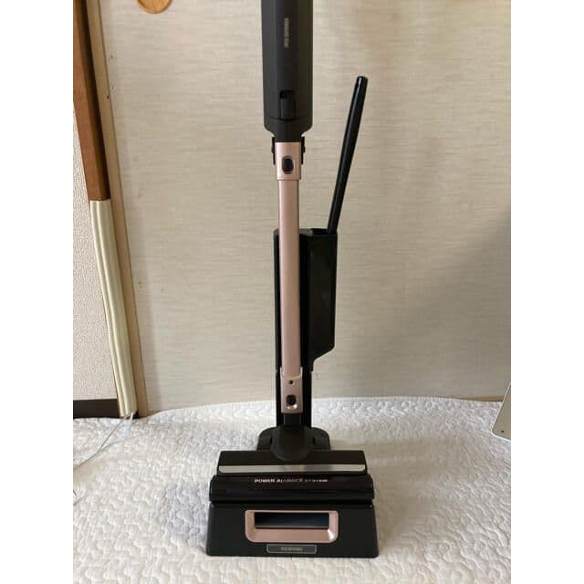 アイリスオーヤマ 極細軽量 コードレススティッククリーナー ブラウンピンク]