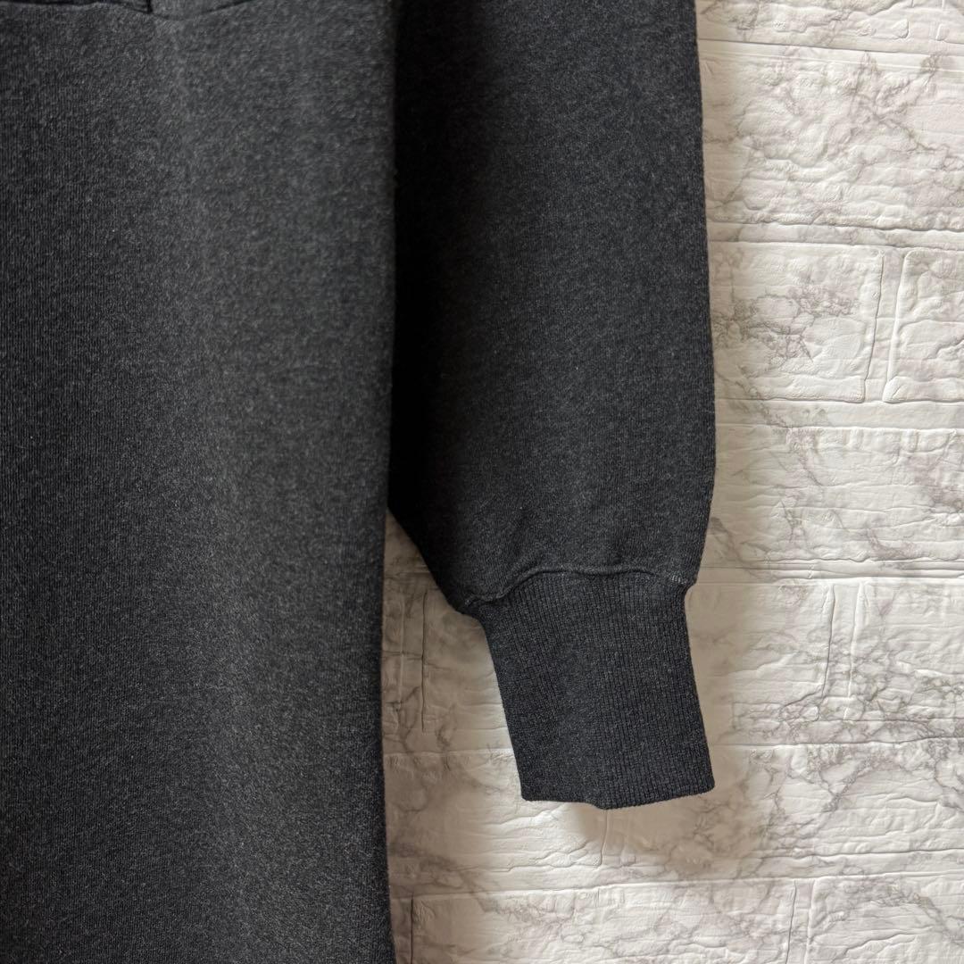 ADAM ET ROPÉ バルーンスリーブスウェットワンピース　チャコール F