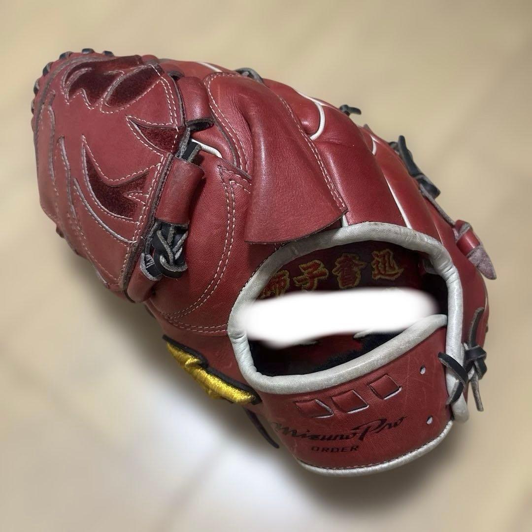 ウ*チ様 Mizuno 軟式グローブ 赤　MIZUNOPRO 限定　order