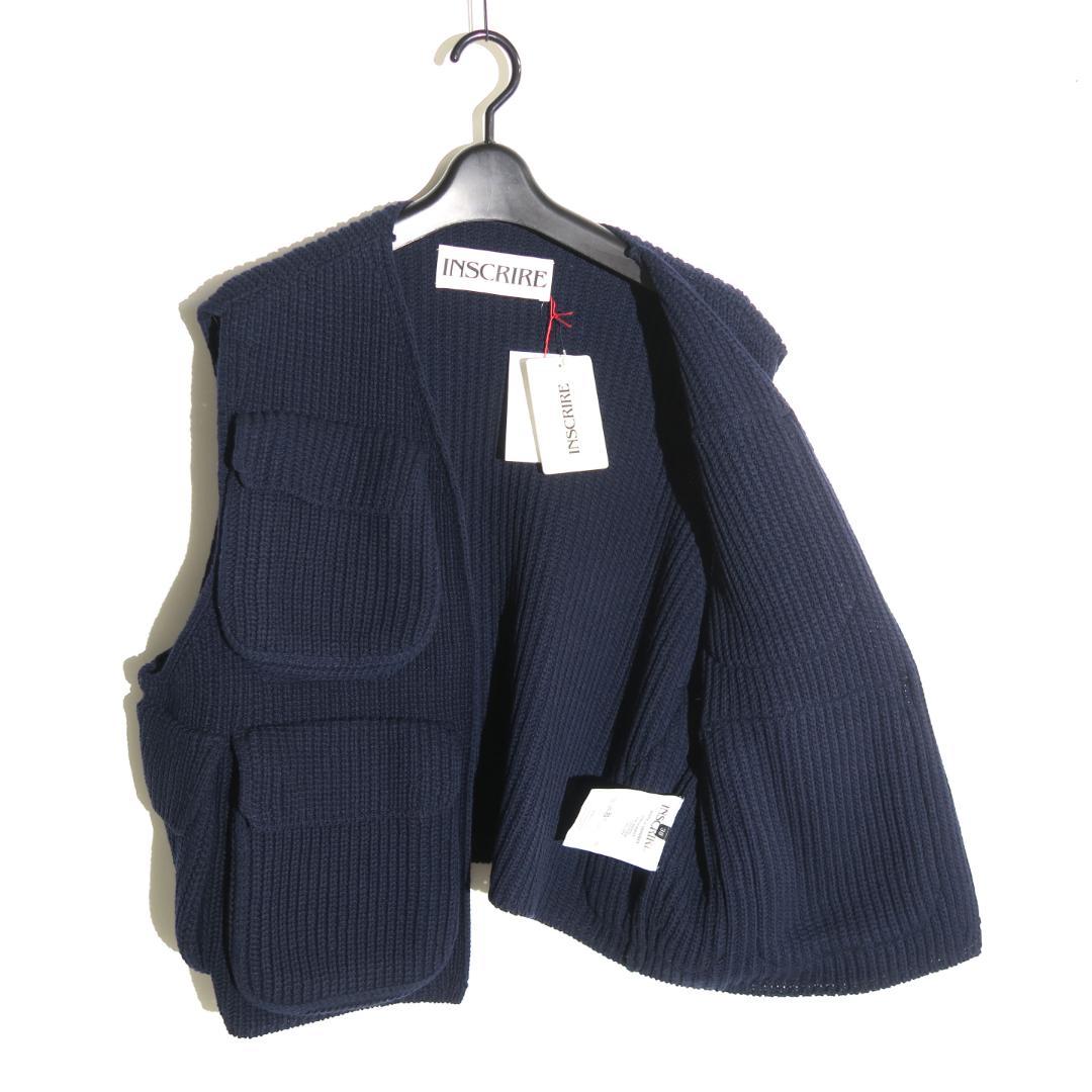 INSCRIRE Wool Jersey Field Vest ベスト