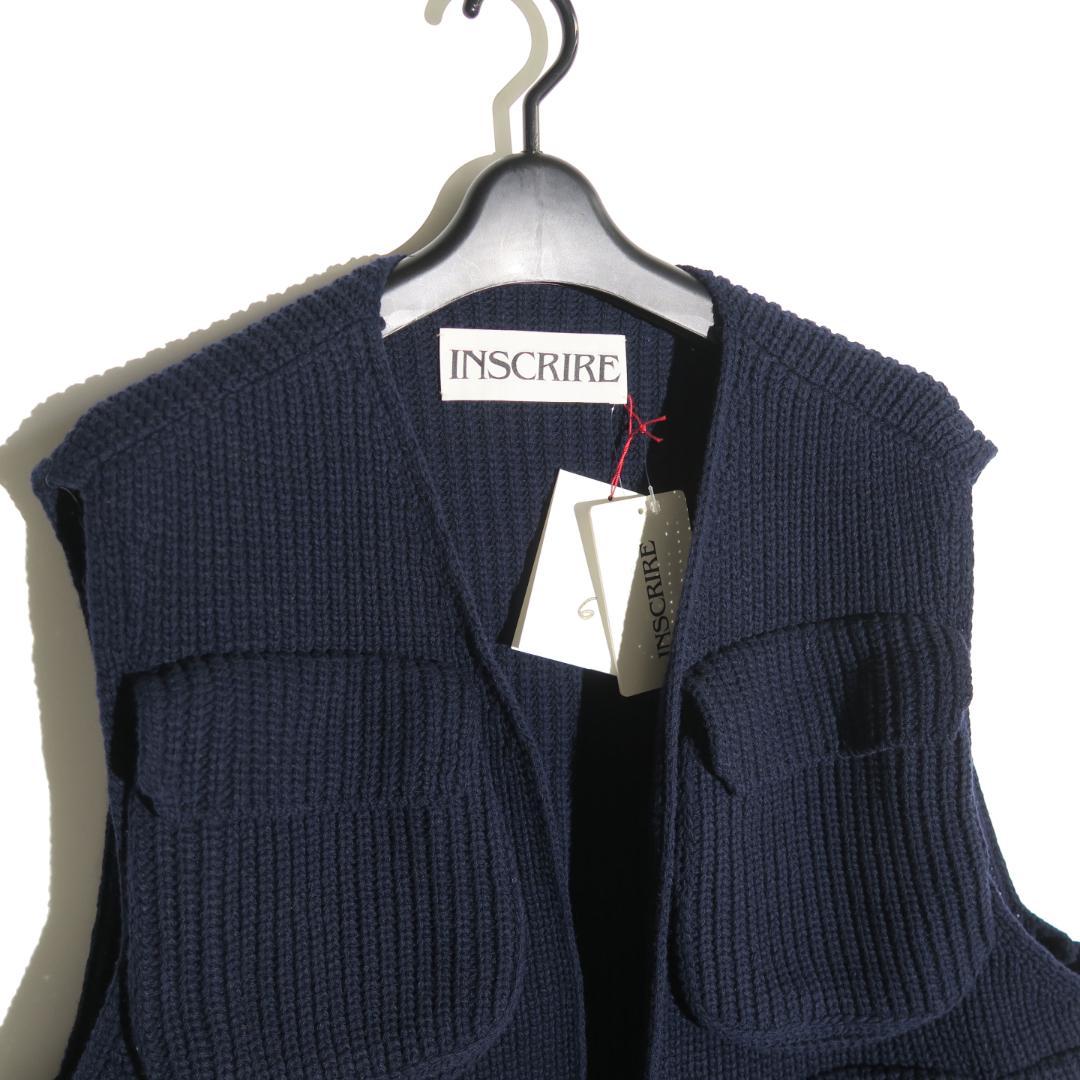 INSCRIRE Wool Jersey Field Vest ベスト