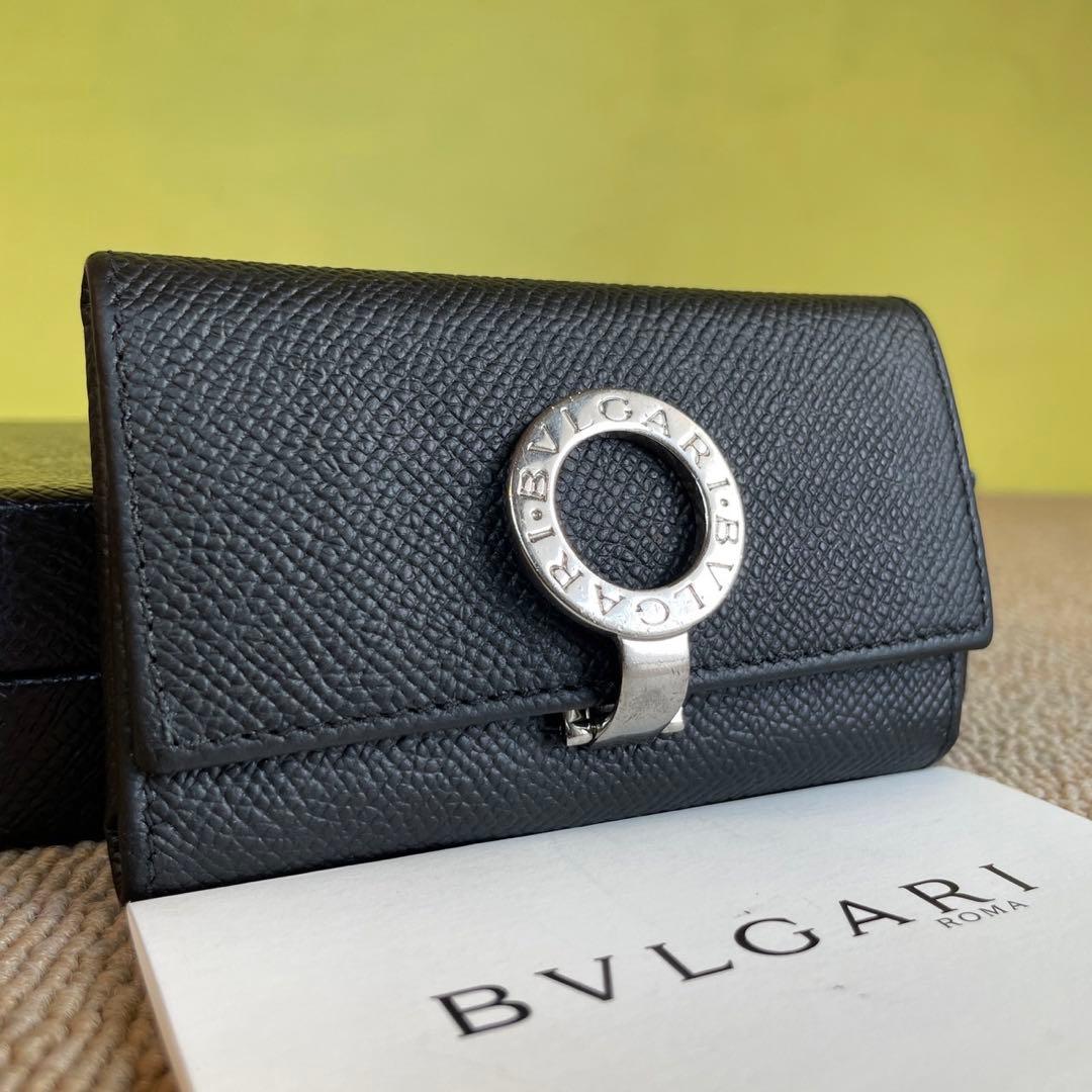 正規品⭐️極美品⭐️BVLGARI ブルガリ　男女　キーリング　キーケース　レア　黒