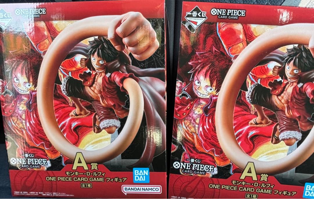 一番くじ　ワンピースカードゲーム　A賞 ルフィ フィギュア　2個