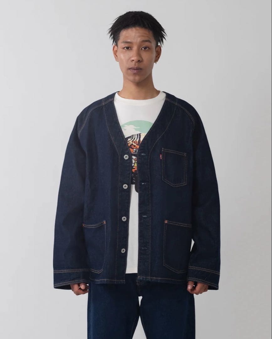 タグあり美品 Levi's ユニオン エンジニア カーディガン Mサイズ